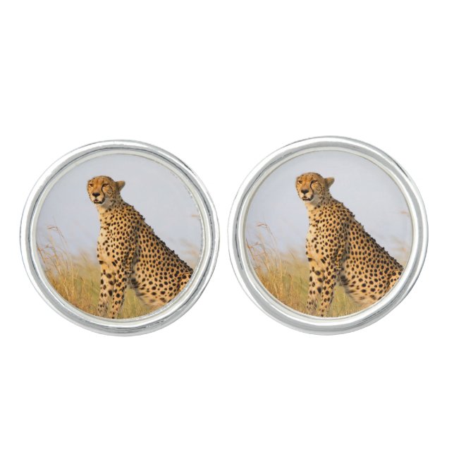 Cheetah Cufflinks (Front)