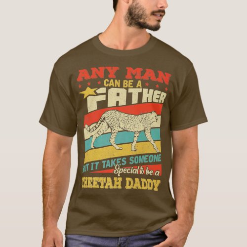 Cheetah Daddy Father Day T_Shirt
