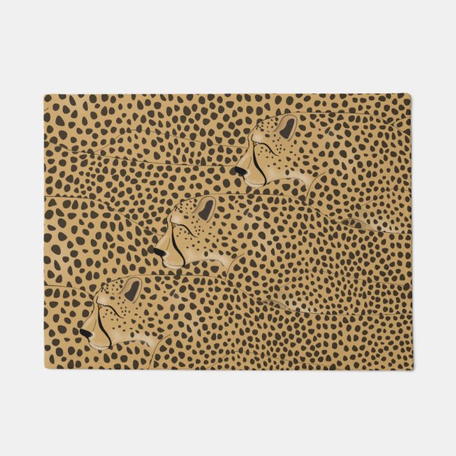 Cheetah Door Mat (Front)