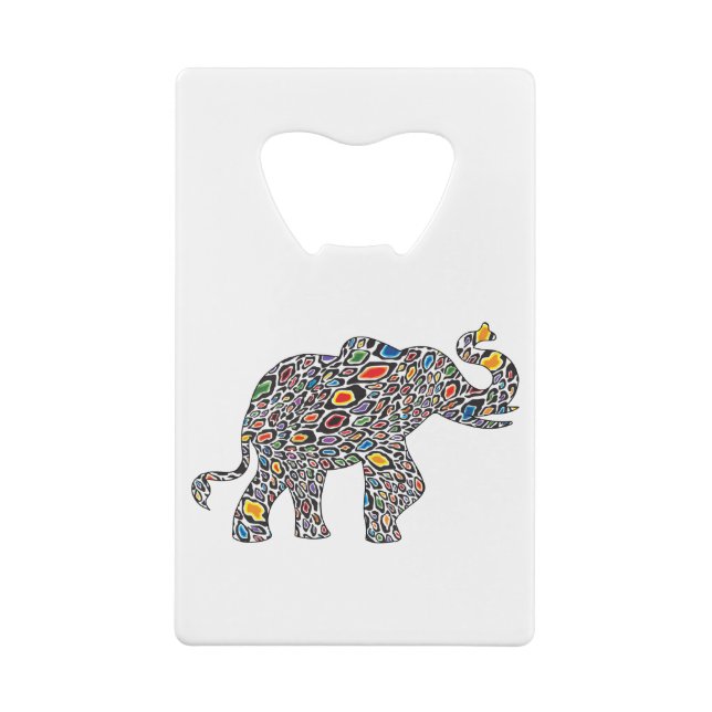 Cheetah-Elephant- Credit Card Bottle Opener (Back)