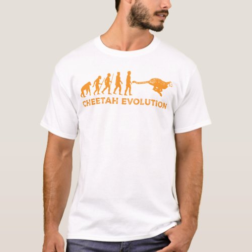 Cheetah Evolution Funny Animal Meme Gift T_Shirt