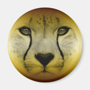 CHEETAH FACE MAGNET