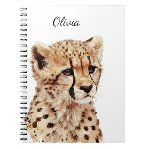 Cheetah Face Personalized Notebook