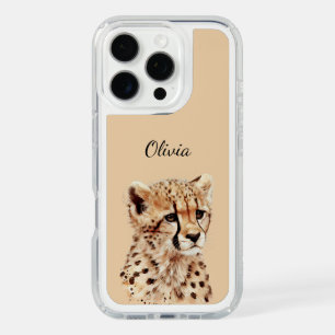 Cheetah Face Personalized iPhone 16 Pro Case