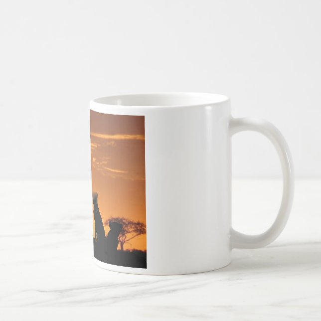 Cheetah family coffee mug (Right)