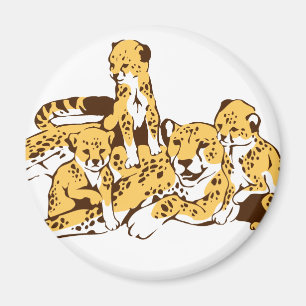 Cheetah Family Magnet