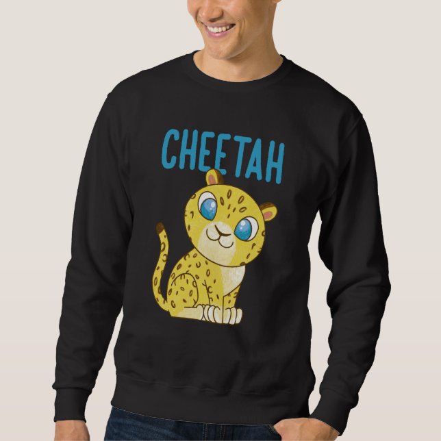 Cheetah Fastest Cat Cheetah Sweatshirt (Front)