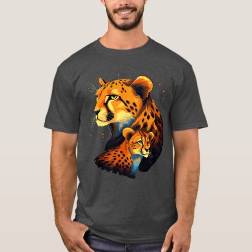 Cheetah Fathers Day T_Shirt