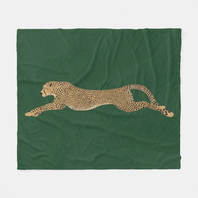 Cheetah Fleece Blanket (Front (Horizontal))