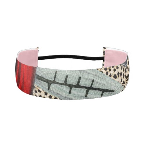 Cheetah floral athletic headband