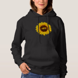 Cheetah For Women Men Cougar Canine Sunflower Hoodie
