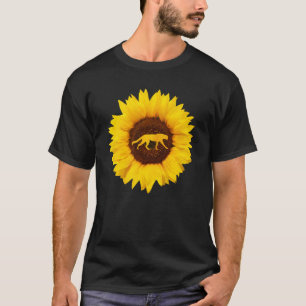 Cheetah  For Women Men Cougar Canine Sunflower T-Shirt