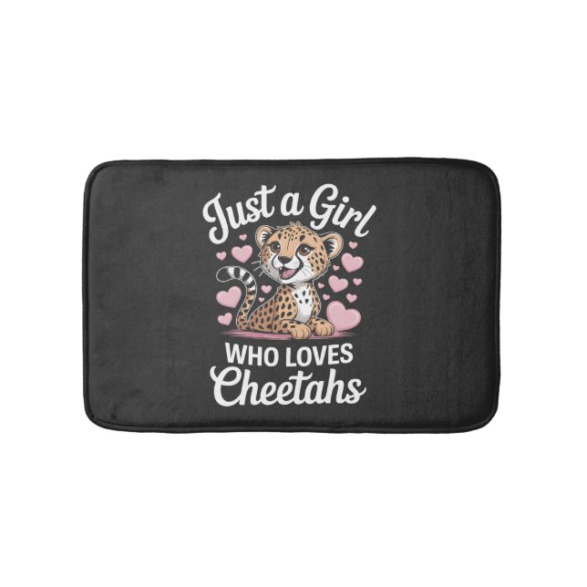 Cheetah Funny Quote  Bath Mat (Front)