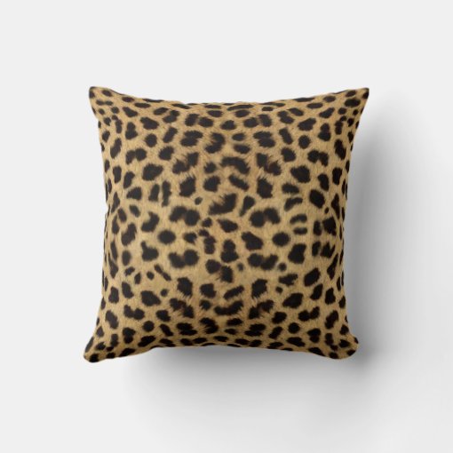 Cheetah Fur Pattern, Cheetah Print Throw Pillow | Zazzle