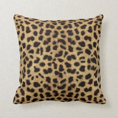 Cheetah Fur Pattern, Cheetah Print Throw Pillow