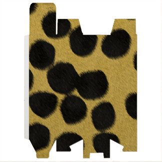 Cheetah fur print wine box