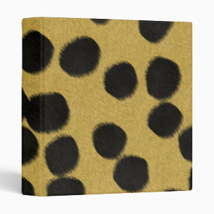 Cheetah fur texture print 3 ring binder