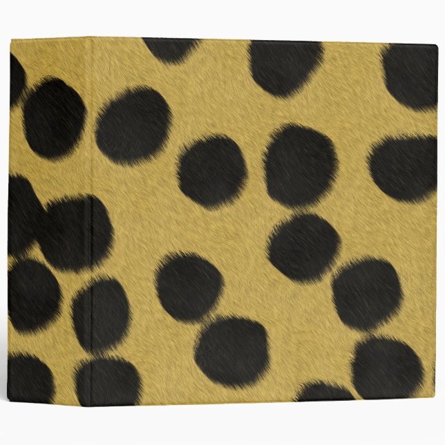 Cheetah fur texture print binder (Front/Spine)