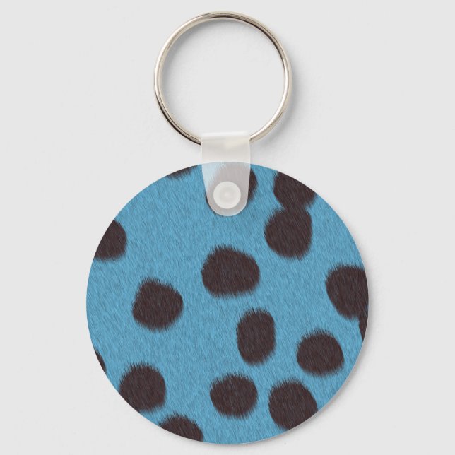 Cheetah fur texture print keychain (Front)