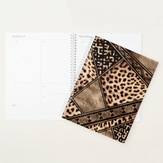 Cheetah Fur with Ethnic Ornaments Planner