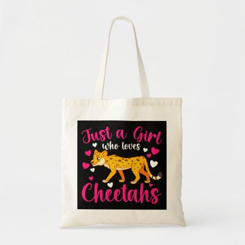 Cheetah Gift Cats Wild Cat Funny Kids Cheetah Just Tote Bag