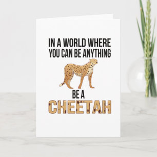Cheetah Gifts Cheetah Lover African Savanna Animal Card
