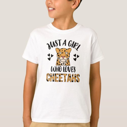 Cheetah Gifts For Girls Cheetah Lover Cute Animal T_Shirt