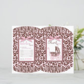 Cheetah Girl Gift Puff Box Template (Standing Front)