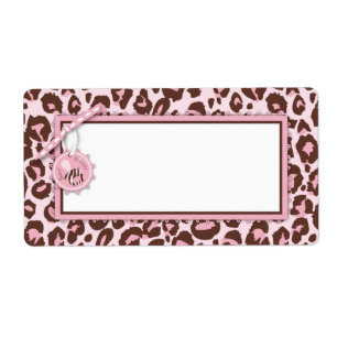 Cheetah Girl Name Tag Pink A