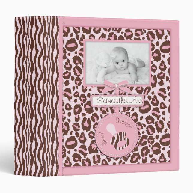 Cheetah Girl Photo Album Pink B Binder (Front/Spine)
