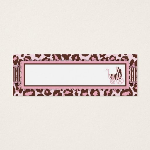 Customizable Cheetah Girl Skinny Gift Card Pink A Business Card