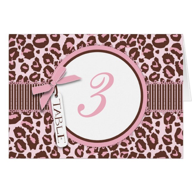 Cheetah Girl Table Card R (Front Horizontal)