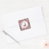 Cheetah Girl TY Square Sticker Pink (Envelope)