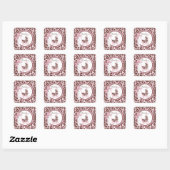 Cheetah Girl TY Square Sticker Pink (Sheet)