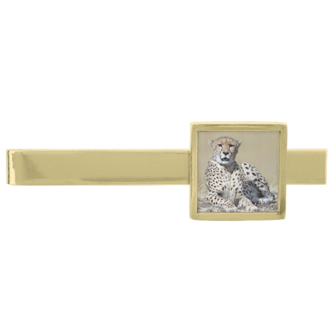 Cheetah Gold Finish Tie Bar (Front)