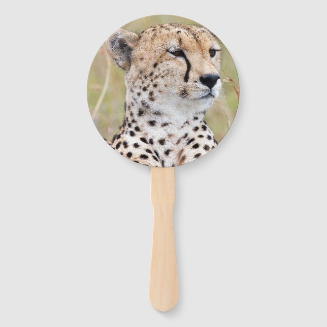 Cheetah Hand Fan (Front)