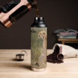 Cheetah in Natural African Setting Personalize Water Bottle<br><div class="desc">Cheetah in Natural African Setting Personalize Thermal Water Bottle</div>