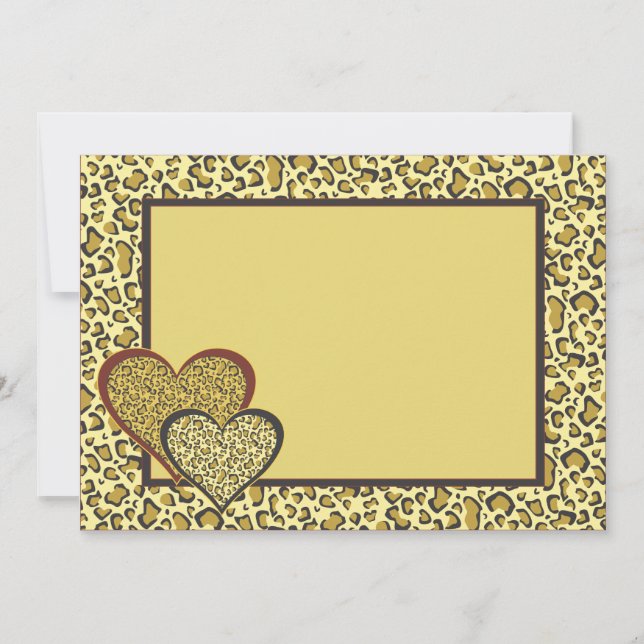 Cheetah Invitation (Front)