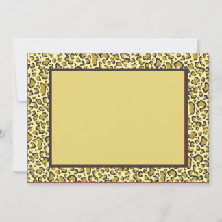 Cheetah Invitation