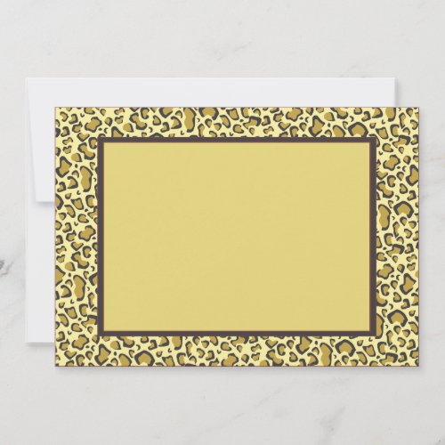 Cheetah Invitation
