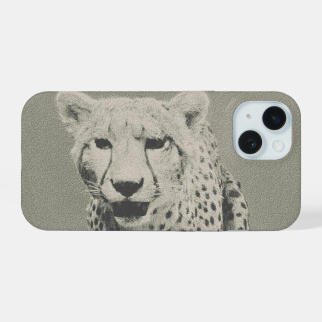 Cheetah Iphone Case (Back Horizontal)