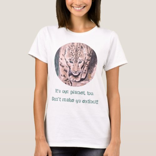 Cheetah Its my planet too T_Shirt