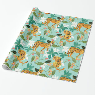 Cheetah Jungle, Wildlife Nature Wild Cats Tigers Wrapping Paper