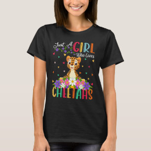 Cheetah Just A Girl Who Loves Cheetahs T-Shirt