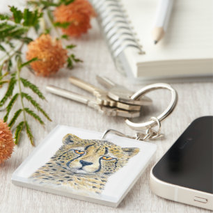 Cheetah Keychain