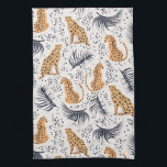 Cheetah Kitchen Towel<br><div class="desc">Summer paradise in tropical jungles with wild animals and fantastic florals.</div>