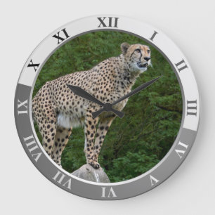 Cheetah Large Clock