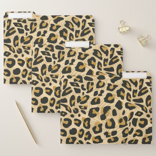 Custom Binders And Folders 16 Cheetah Leopard Animal Print Girly Trendy Pattern File Folder