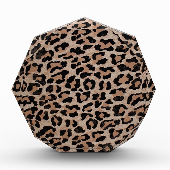cheetah leopard print acrylic award (Front)