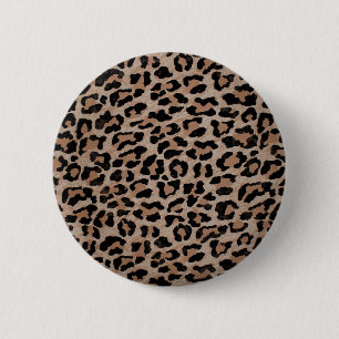 cheetah leopard print button